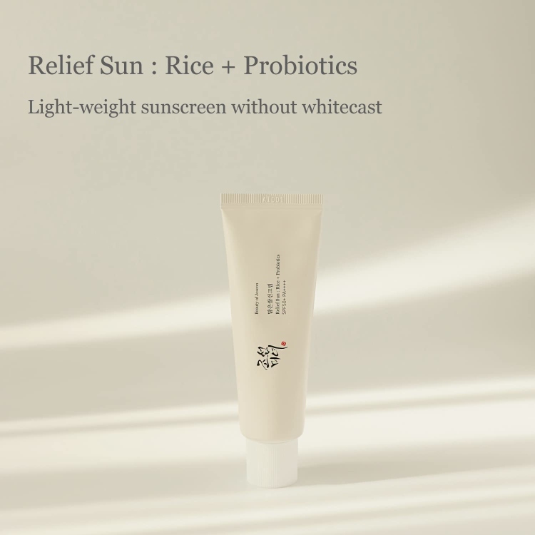 BEAUTY OF JOSEON Relief Sun Rice Probiotics  (SPF50+ PA++++)واقي الشمس الكوري بيوتي اف جويسون