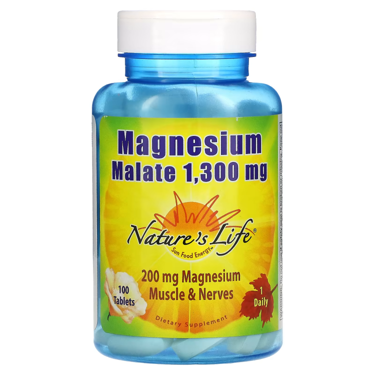 Nature's Life, Magnesium Malate, 1,300 mg, 100 Tablets