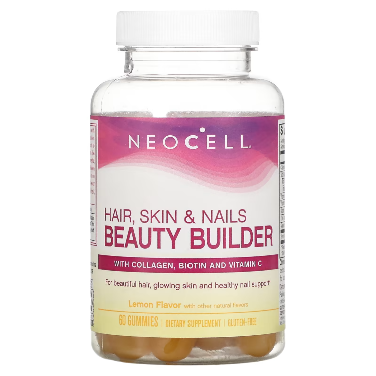  NeoCell‏, مستحضر تجميل الشعر ، والبشرة ، والأظافر ، بالليمون ، 60 علكة NeoCell‏, مستحضر تجميل الشعر ، والبشرة ، والأظافر ، بالليمون ، 60 علكة  NeoCell‏, مستحضر تجميل الشعر ، والبشرة ، والأظافر ، بالليمون ، 60 علكة