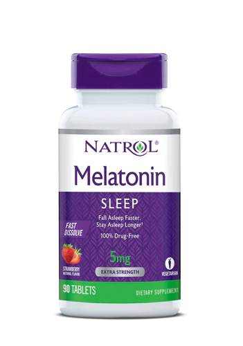 Natrol Melatonin Fast Dissolve Strawberry 5 mg  90 Tablets