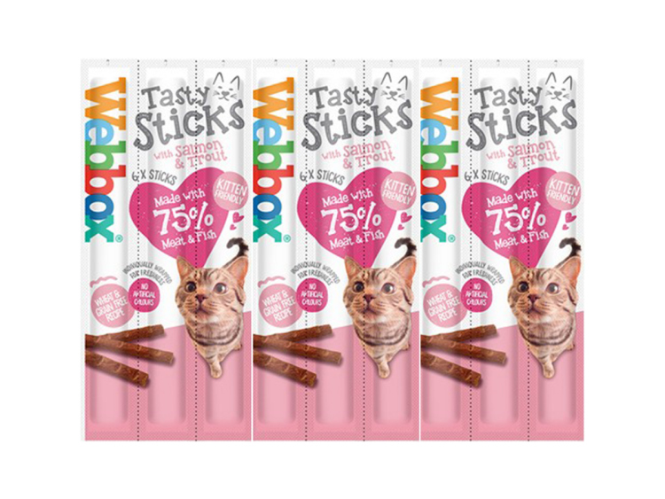 webbox tasty sticks with salmon & trout