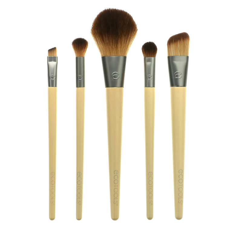 EcoTools, Start The Day Beautifully Brush Set, 5 Piece Set & Storage Tin