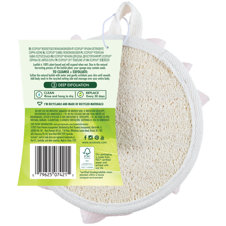 EcoTools, EcoPouf Dual Cleansing Pad, 1 Pad