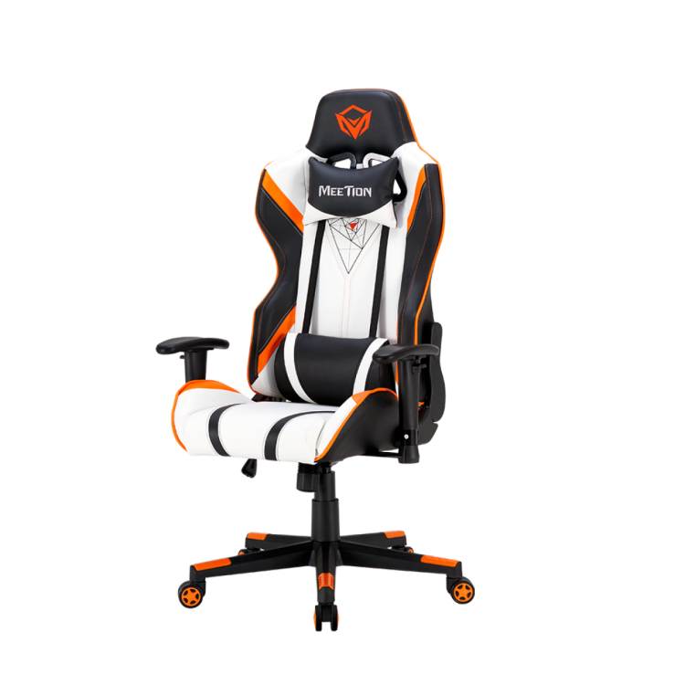 MEETION GAMING CHAIR BLACK+WHITE CHR15