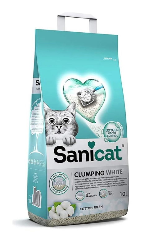 Sanicat Clumping white 10 liter