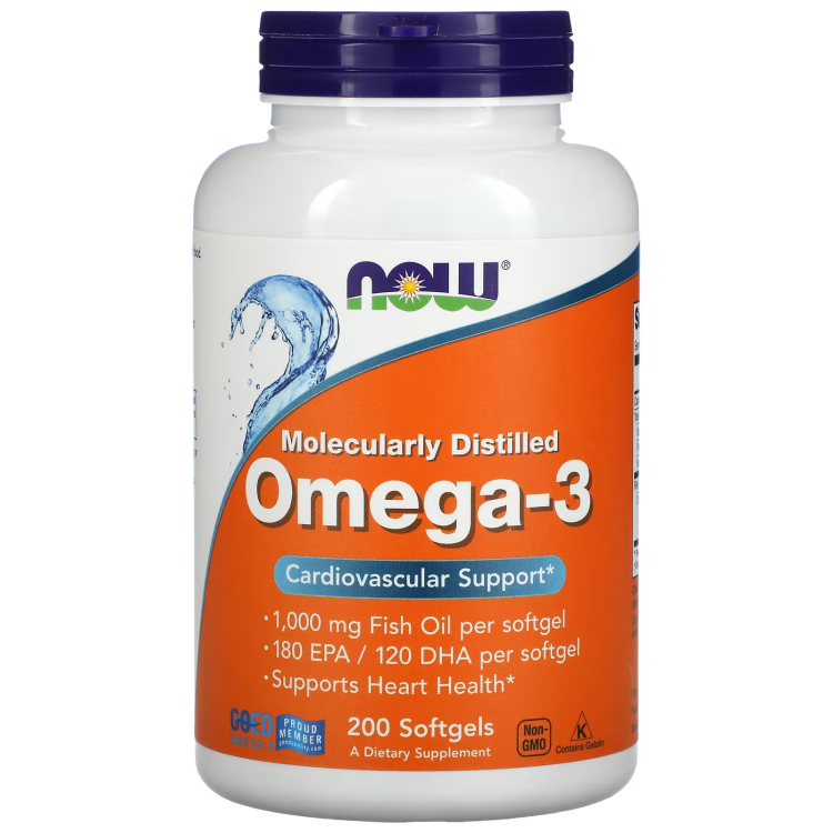 NOW Foods, Omega-3, 180 EPA /120 DHA, 200 Softgels