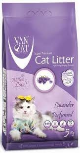 Cat litter Van Cat Super Premium Quality Lavender Bentonite clumping 5 kg