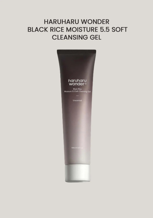Haruharu WONDER, Black Rice Moisture 5.5 Soft Cleansing gel غسول جل الارز الاسود 