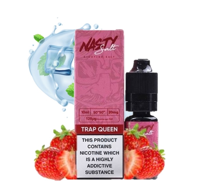 Nasty Trap Queen Ice ( Strawberry Ice)  SaltNic  Vape Juice 