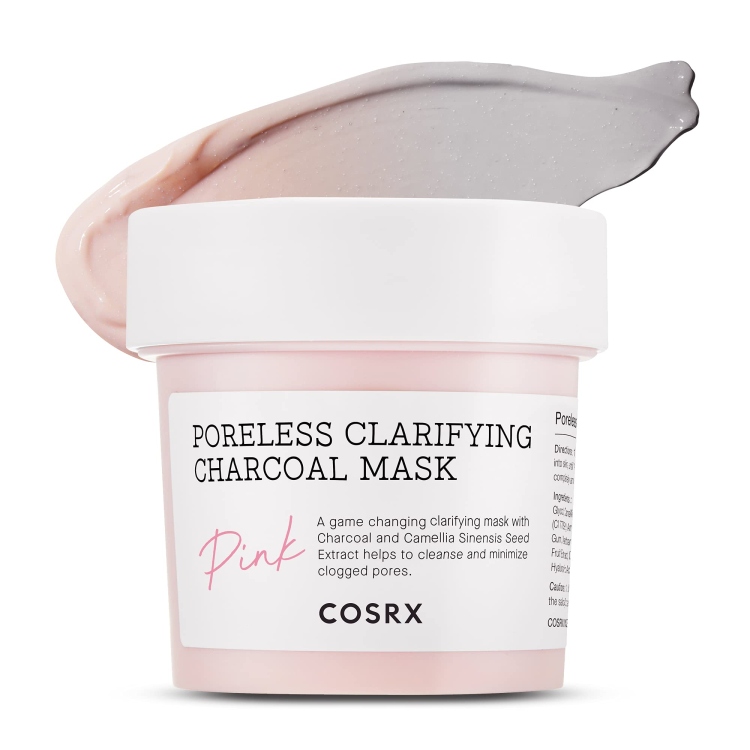 ماسك الفحم الوردي المنقي للبشرة ‏Cosrx Poreless Clarifying Charcoal Mask Pink 