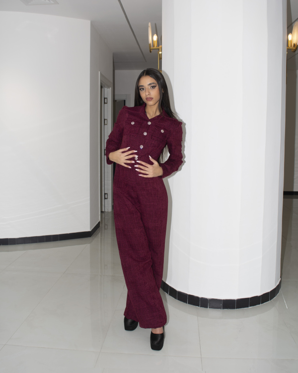 Tweed Aura Jumpsuit
