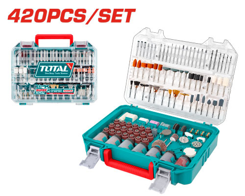 Total TAKMG4208 طقم اكسسوارات درمل 420 قطعة