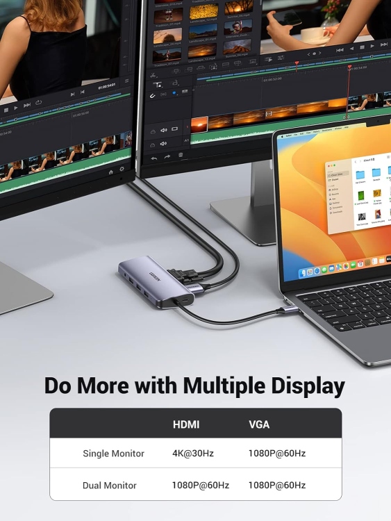UGREEN 80133-CM179 USB-C MULTIFUNCTION ADAPTER 10  IN 1